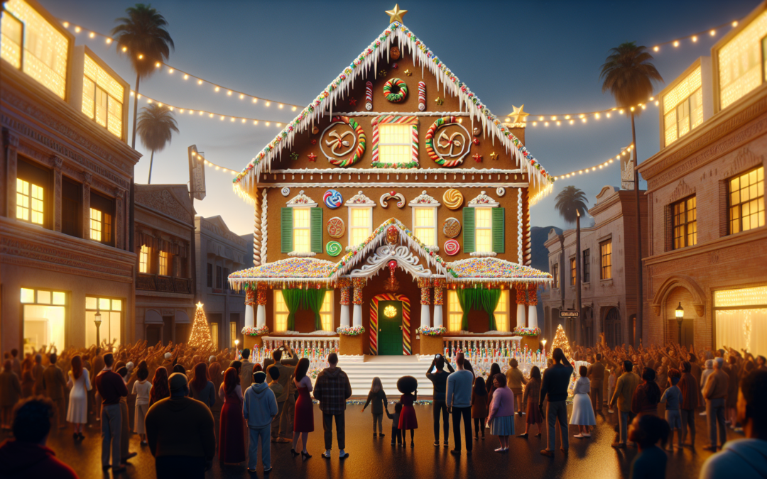 Giant Gingerbread McCallister House Celebrates Holidays
