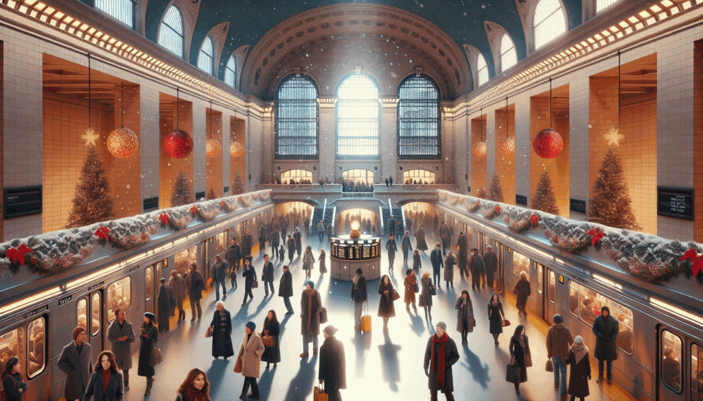 Holiday Cheer: Bath & Body Works in NYC Subway