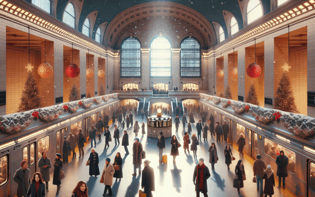 Holiday Cheer: Bath & Body Works in NYC Subway